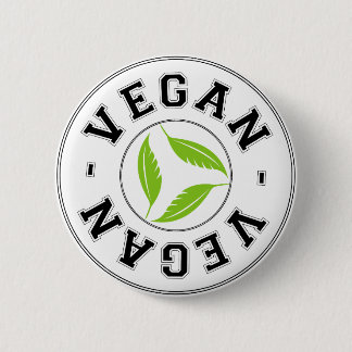 Vegan Sports Logo Pinback Button