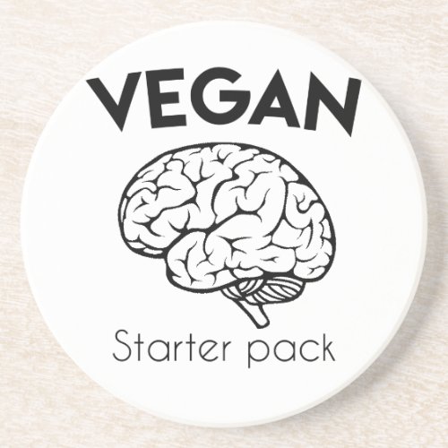 Vegan Starter Pack Drink Coaster