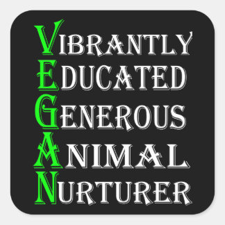 Vegan Sticker For Animal Lovers, Vegan
