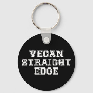 Vegan Straight Edge Keychain