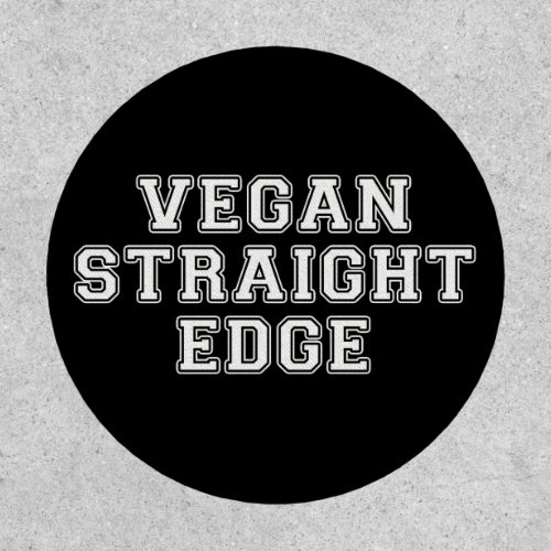 Vegan Straight Edge Patch
