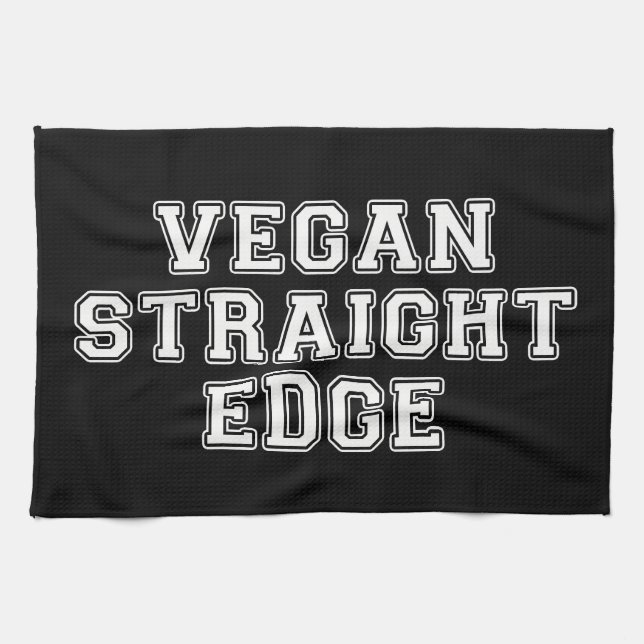 Vegan Straight Edge Towel (Horizontal)