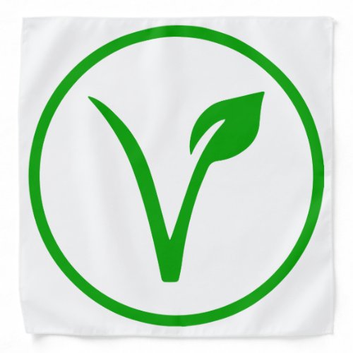 Vegan Symbol Vegetarian Veganism Animal Rights Bandana