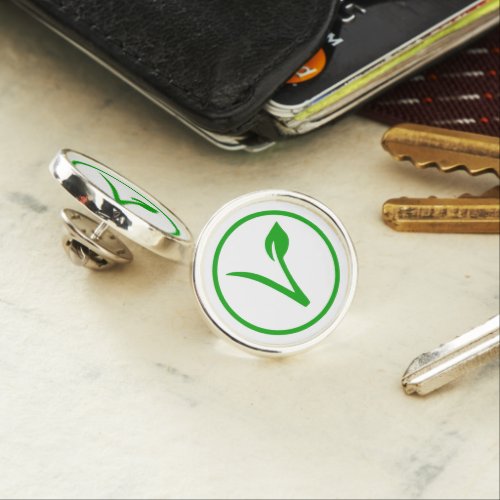 Vegan Symbol Vegetarian Veganism Animal Rights Lapel Pin