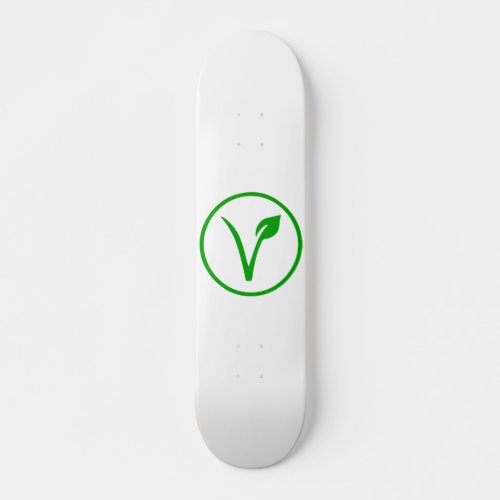 Vegan Symbol Vegetarian Veganism Animal Rights Skateboard