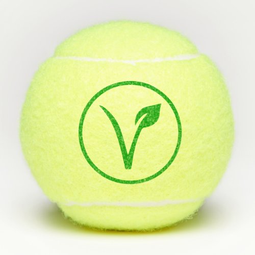 Vegan Symbol Vegetarian Veganism Animal Rights Tennis Balls