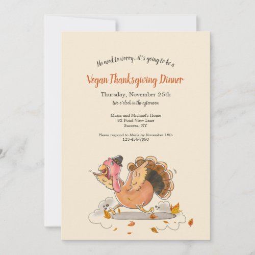 Vegan Thanksgiving Dinner Invitation