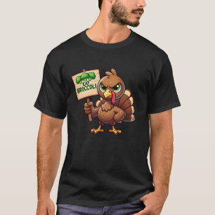 Vegan Thanksgiving Eat Broccoli Turkey Vegetarian T-Shirt