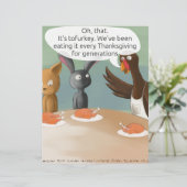 Vegan Thanksgiving Funny (Standing Front)