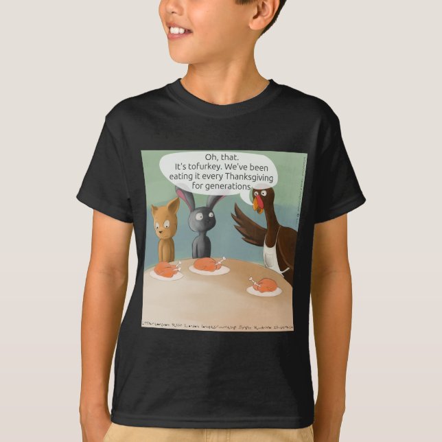 Vegan Thanksgiving Funny T-Shirt (Front)