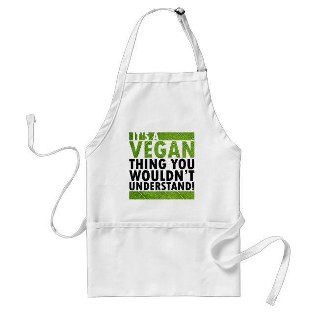 Vegan Thing Adult Apron (Front)