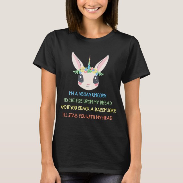Vegan Unicorn | Plant Based | Activist T-Shirt (Front)