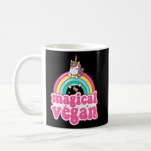 Vegan Unicorn Veggie Rainbow Wfpb Absolutely Vegan Coffee Mug