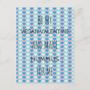 VEGAN VALENTINE Postcard for vegans