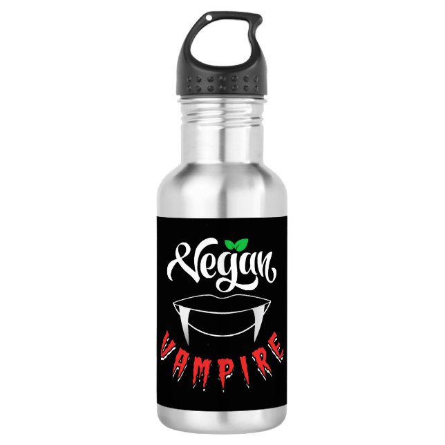 Vegan Vampire Stainless Steel Water Bottle (Front)