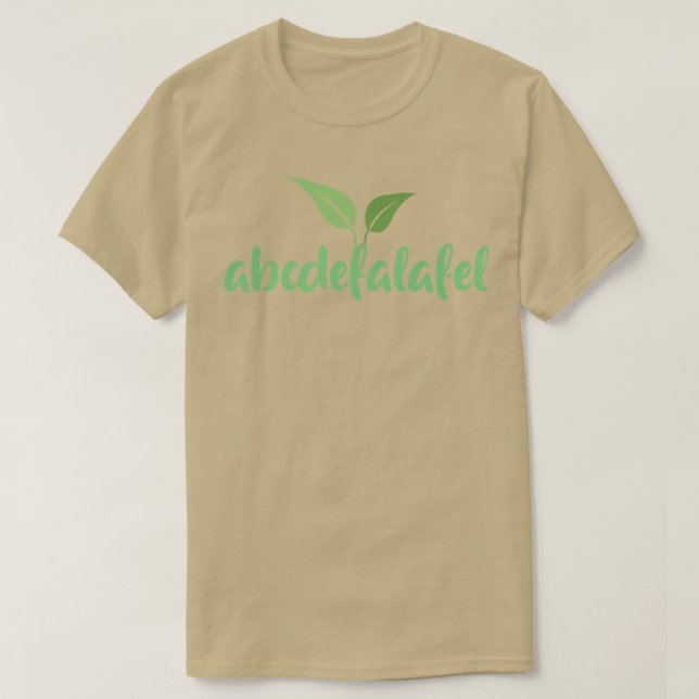 Vegan Vegan Animal Safety Vegetarian Falafel  T-Shirt (Design Front)