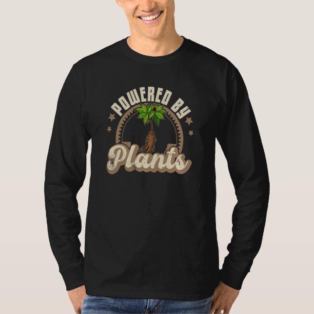 Vegan Vegan Panax Plant Medicine Food Sayings T-Shirt (Front)