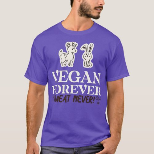 Vegan Veganism Vegetarian Say No To Meat T_Shirt