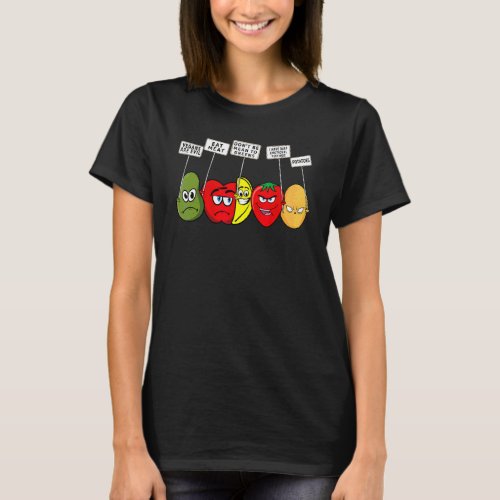 Vegan Vegetable Fruits For Protesting Against Vega T_Shirt