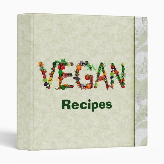 Vegan Vegetables 3 Ring Binder