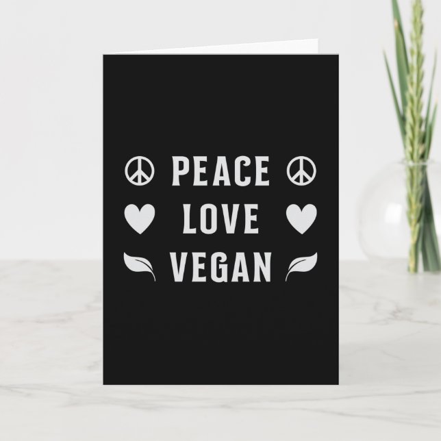 Vegan Vegetables Vegetarian Food Veganism Gift Card (Front)