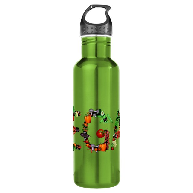 Vegan Vegetables Water Bottle (Front)