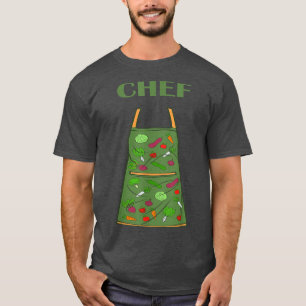 Vegan Vegetarian Cook Chefs Apron Chef T-Shirt