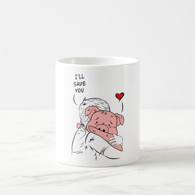 Vegan Vegetarian Food Veganism Veggie Gift Idea Coffee Mug (Center)