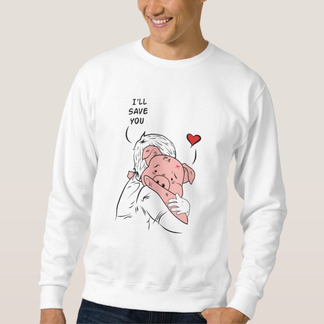 Vegan Vegetarian Food Veganism Veggie Gift Idea Sweatshirt (Front)