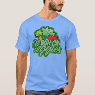 Vegan Vegetarian Food Vegans Plant Based Veggies V T-Shirt