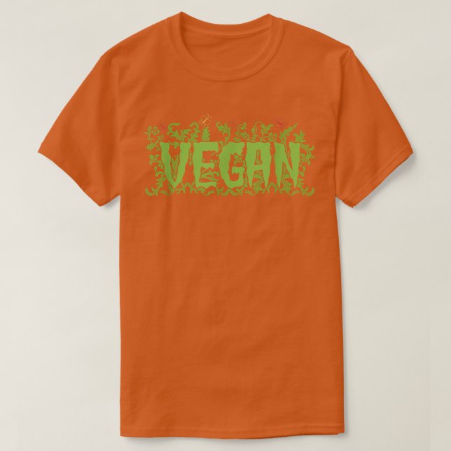 Vegan Vegetarian  T-Shirt (Design Front)