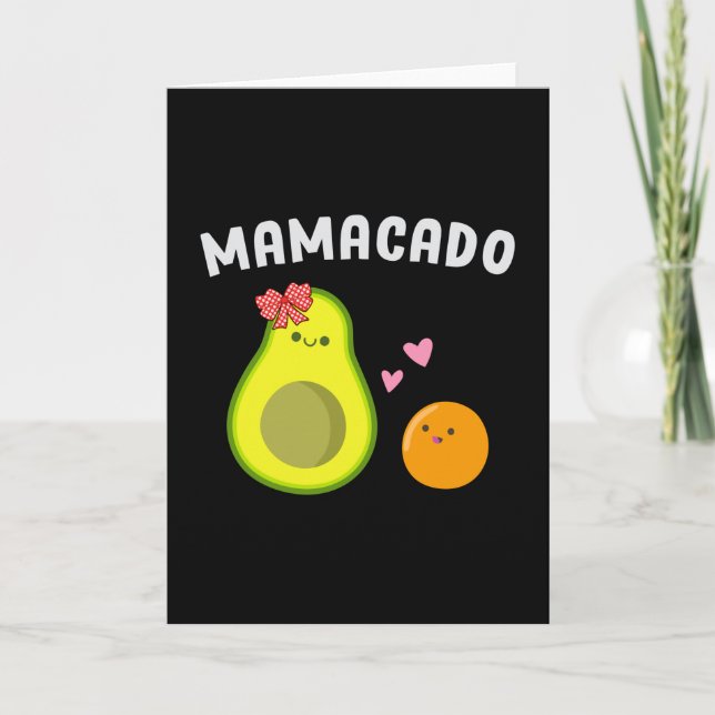 Vegan Vegetarian Veganism Mamacado Vegetables Gift Card (Front)