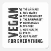 Sign Language ASL Alphabet Deaf Gift Square Sticker