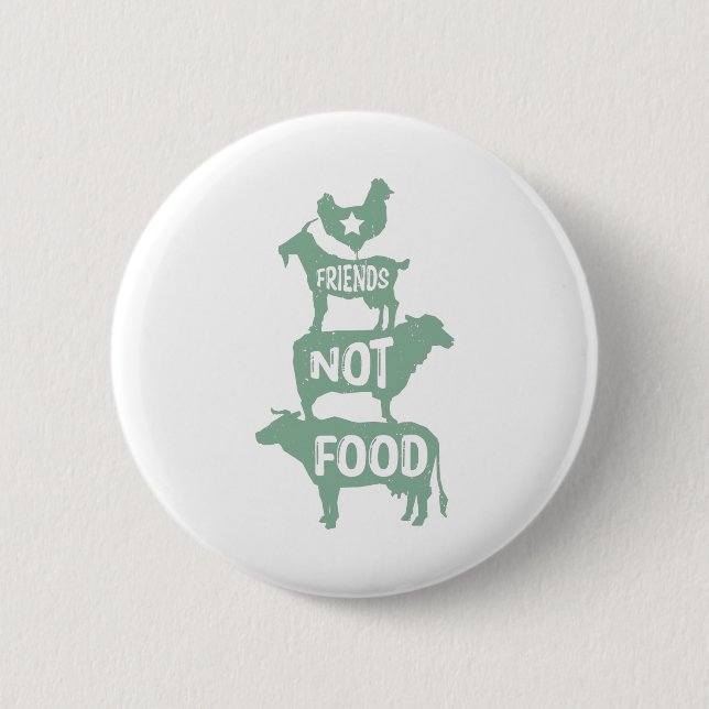 vegan vegetarian vegetarier food veganfood organic button (Front)