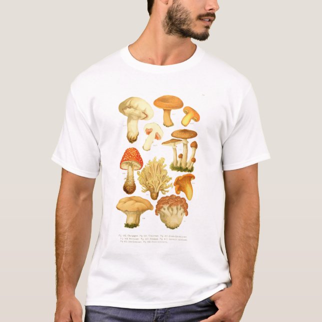 Vegan Vintage Mushroom T-Shirt (Front)