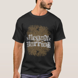 Vegan Warrior, straightedge dark t-shirt