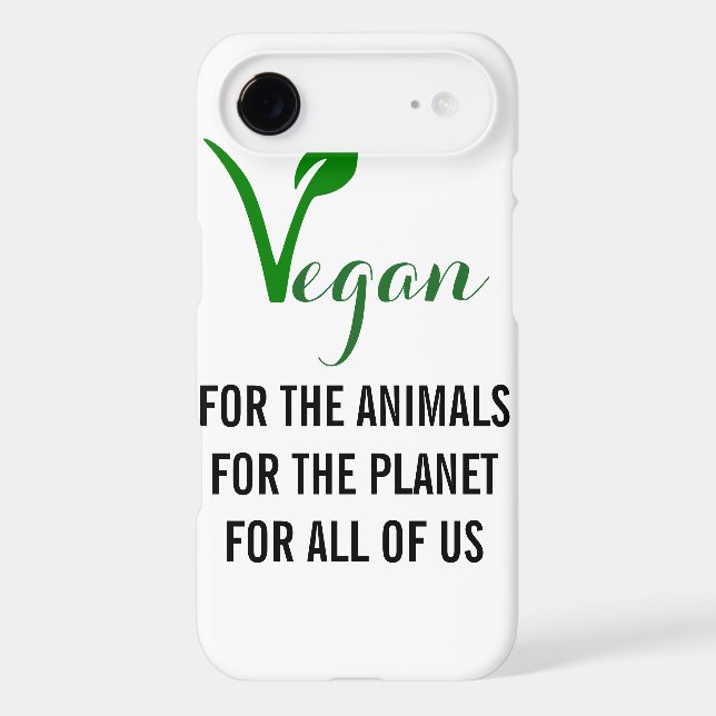 VEGAN WILL BE THE ANIMALS, WILL BE THE PLANET, Case-Mate iPhone CASE (Back)