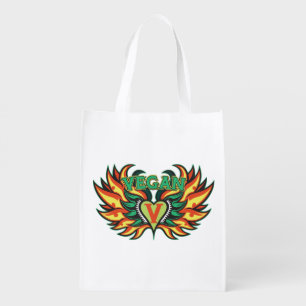Vegan Wings Grocery Bag