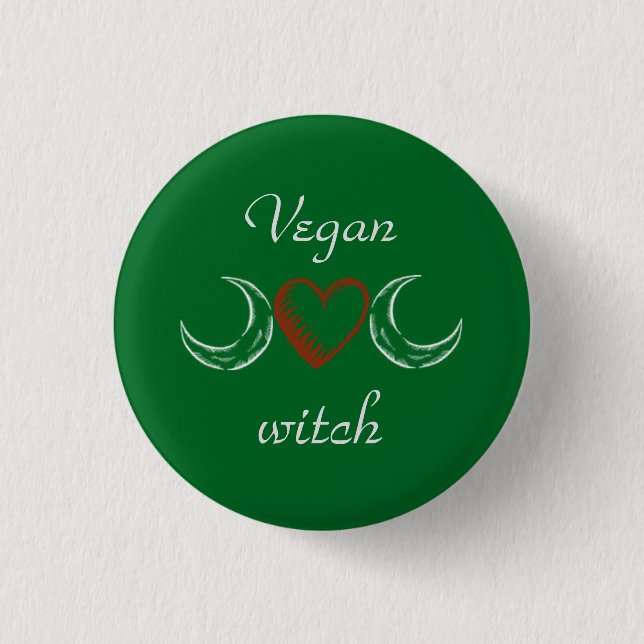 Vegan witch button (Front)
