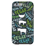 Vegan Word Cloud With A Cow, Pig And A Chic Tough Iphone 6 Case at Zazzle