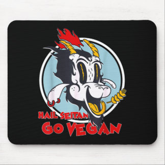 Veganism humor wheat gluten hail seitan go vegan mouse pad