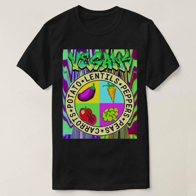 Vegans 3 T-Shirt (Design Front)