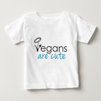 Vegans are Cute - An Advocates Custom Design Baby T-Shirt