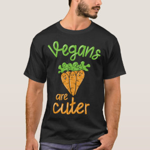 Vegans Are Cuter Vegan Vegetarian Herbivore T-Shirt