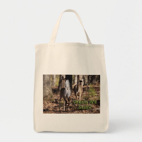 Vegans Are Sassy Whitetail Deer Gifts  Apparel Tote Bag