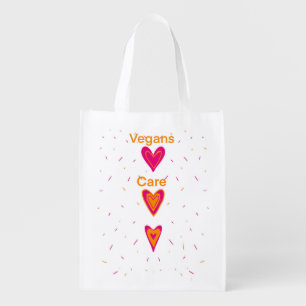 Vegans Care Grocery Bag