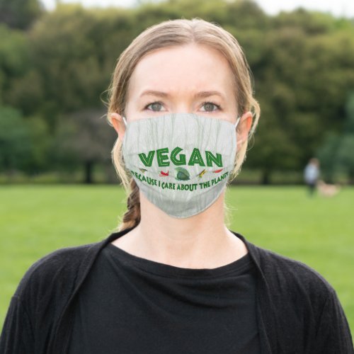 Vegans For The Planet Adult Cloth Face Mask