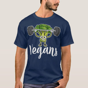 Vegans  Funny Broccoli Lover Weight Lifting Vegeta T-Shirt