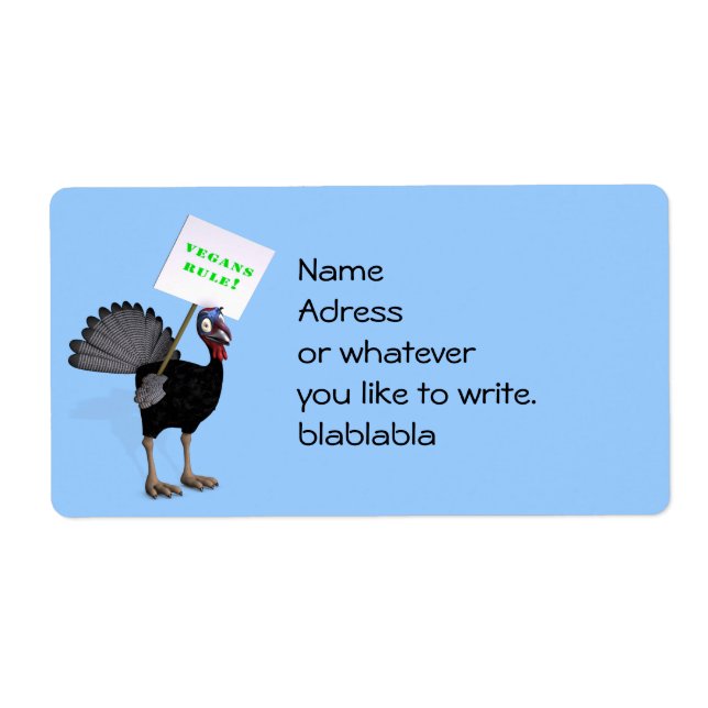 Vegans Rule! Label (Front)