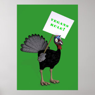 Vegans Rule! Poster